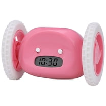 Unique Bargains Multi-Functional Scrolling Alarm Clock Pink 5.3"L x 3.5"W x 3.5"H