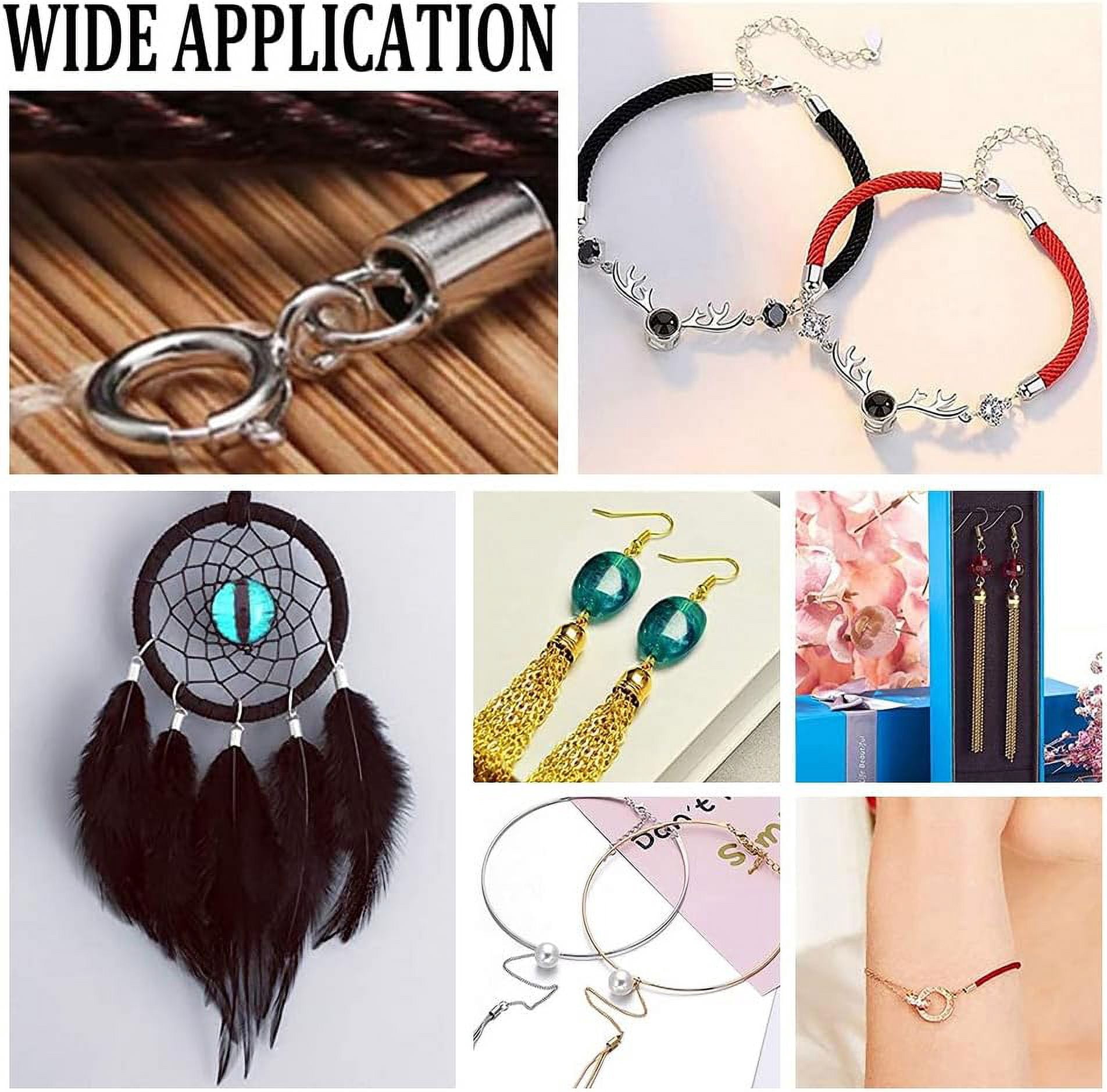 100pcs Cord Ends Leather Tassel Cap 5 Color Barrel Alloy Leather Cord Ends Cord Link Buckle Glue-in End Cap for Kumihimo Barrel and Jewelry Making (16x9mm 6.5mm Inner Diameter) DIY