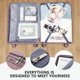 thumbnail image 3 of Juego de maletas de viaje, equipaje de mano rodante de 3 piezas, cubierta de carrito para hombres y mujeres, mochila, maleta de cabina de embarque con ruedas de 20 a 24 pulgadas, 3 of 4