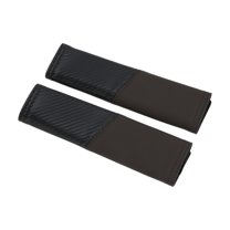 Unique Bargains Brown Seat Belt Cover Pad Polyester 22.5cm Seatbelt Strap Cushion Shoulder Padding 2 Pcs
