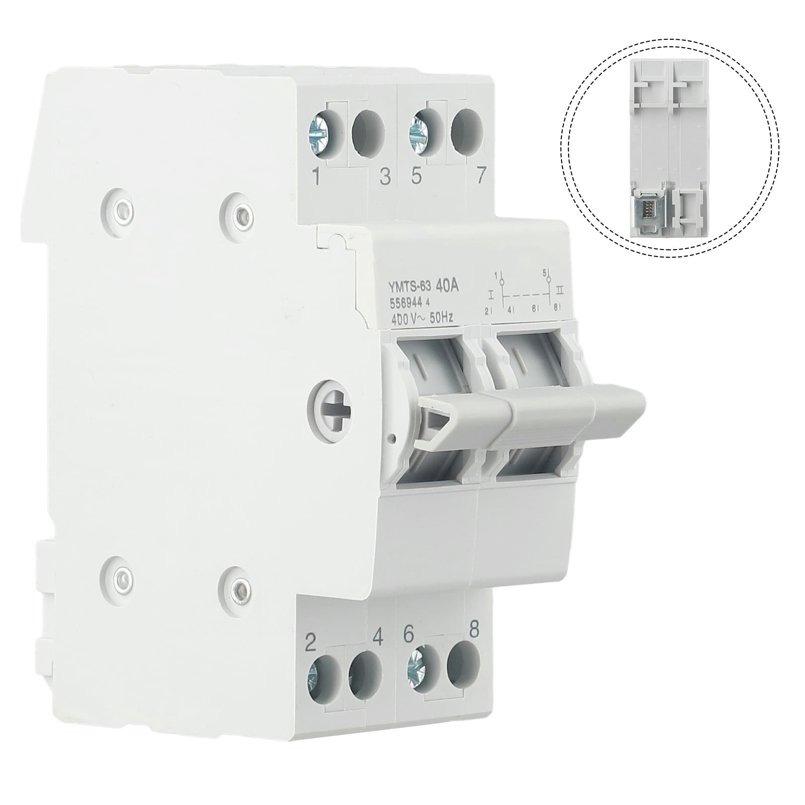 CPAN 1PCS 2P 40A/63A MTS Dual Power Manual Transfer Switch Interlock Circuit Breaker