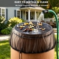 thumbnail image 3 of Mesh 39in Rain Barrel Netting with Drawstring for Preventing Leaves and Debris 4 Pack, 3 of 7