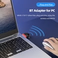thumbnail image 1 of Adaptador Usb Compatible Con Bluetooth 5.1 Adaptador USB compatible con Bluetooth 5.1 sin controlador para Win/8.1/10/11 (rojo), 1 of 5