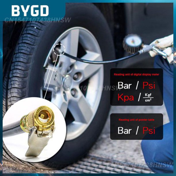 Tire Pressure Gauge Universal Mechanical Pointer Type Tire Pressure Gun Durable Inflator Pumps Tire Repair Tools Portable03China He Qiyong unisex