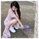 thumbnail image 2 of Vestido de moda, vestido largo de manga corta, vestido largo de manga corta, vestido largo de verano, confiable y duradero, 2 of 9