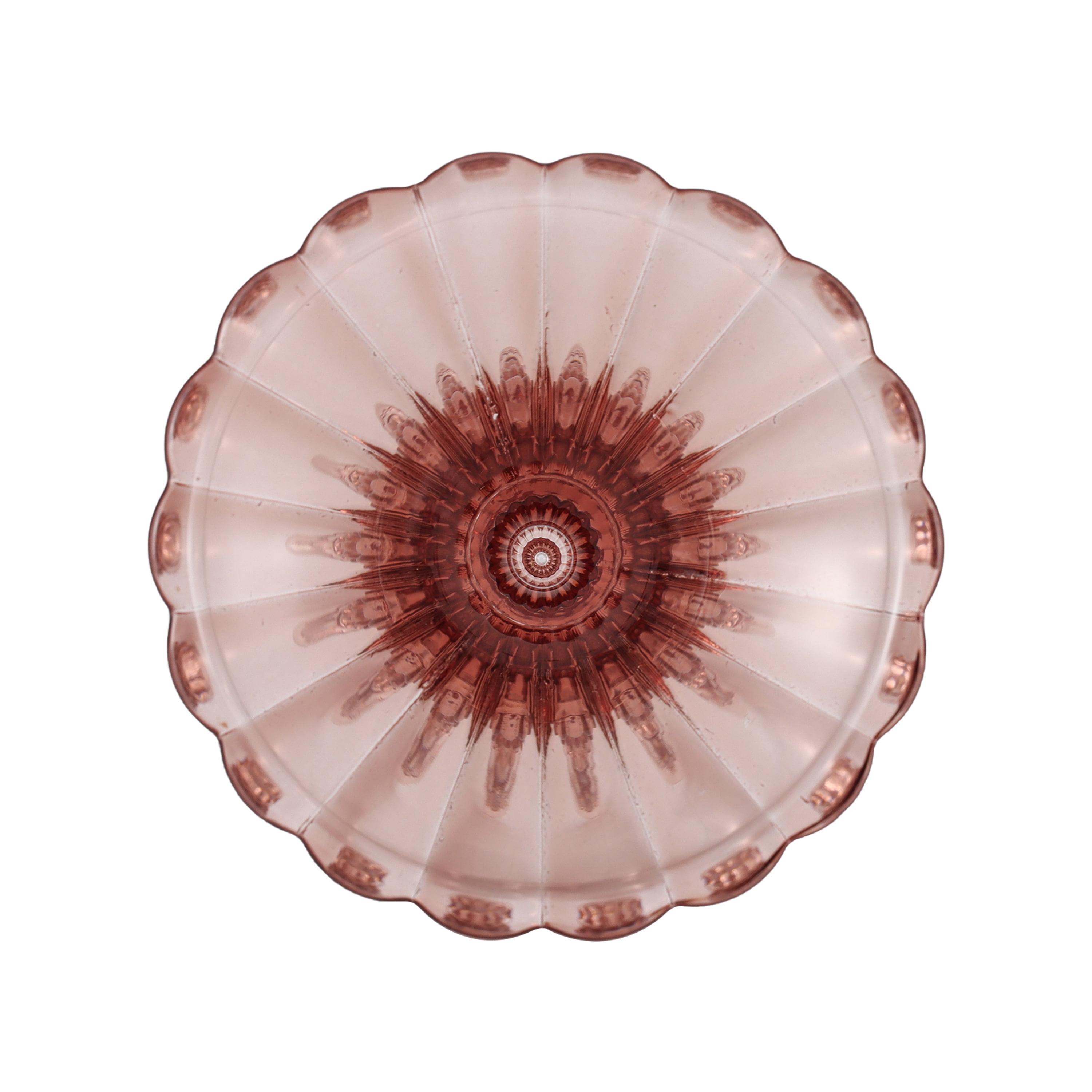 Home Decor Collection Sterling & Noble Home Translucent Pink Glass Tabletop Taper Candle Holder, Large
