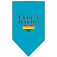 thumbnail image 6 of Pet and Dog Bandana Screen Printed, "I Have 2 Daddies", 6 of 10