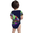 thumbnail image 3 of Yiaed Howling Wolf Print Infant Climbing Short Sleeve Onesie One-Piece Baby Bodysuit Clothes 0-12 Months -9M, 3 of 6