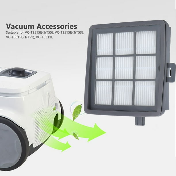 Filtro de malla, filtro para HEPA Filtro de malla Elemento filtrante Filtro de algodón para aspiradora Electrolux vc-t3515e Reemplazo perfecto para el roto Fácil de instalar y quitar Amonsee No