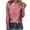 Pink, variant on Kaemgyyd Tops for Women Trendy Sequin Crew Neck Long Sleeve Sparkle Shirt Spring Glitter Party Blouse Clubwear