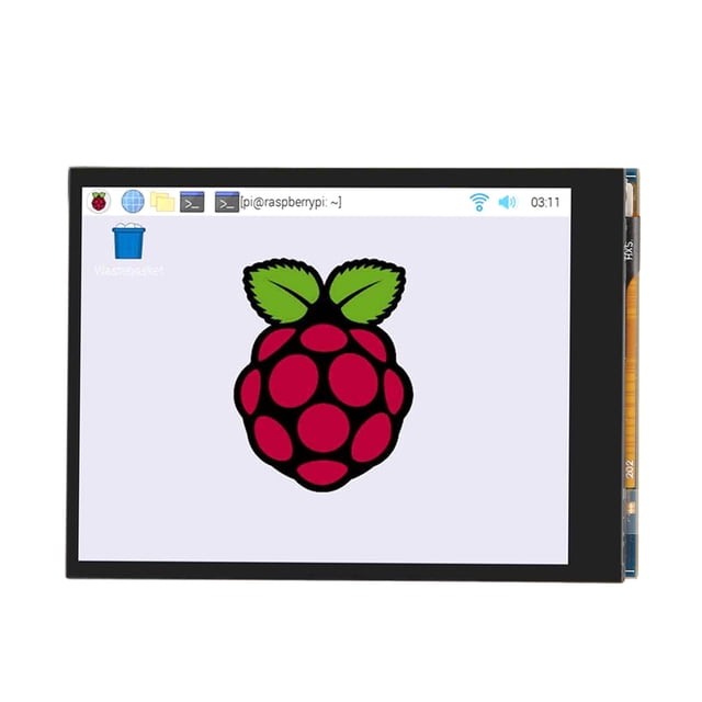 Pantalla táctil capacitiva de 2,8 pulgadas, pantalla IPS, interfaz GPIO de 40 pines, Monitor de módulo LCD de fácil instalación