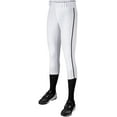 thumbnail image 2 of TOURNAMENT w/Pipe Softball Pant - WHITE,BLACKPIPE - S, 2 of 8