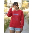 thumbnail image 2 of Perceive Vectors Techno Style Sweatshirt Women -Image by Shutterstock, Female Medium, 2 of 4