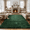 Dark Green, variant on LUOVEN Soft Fluffy Shag Area Rug, 9*12 Indoor Plush Carpet for Living Room Bedroom Home Decor, White