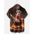 thumbnail image 4 of Camisa hawaiana para hombre, con estampado 3D, divertida caricatura de animales, camisetas de manga corta, ropa informal de verano para hombre, camisa de moda callejera para niños, 4 of 5