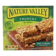 (Price/Case)Nature Valley Oats & Honey Crunchy Granola Bar 1.5 Ounces Per Bar - 6 Per Box - 12 Per Case