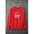 thumbnail image 5 of Old Glory Mens Happy Valentines Day Sign Long Sleeve Graphic Sweatshirt, 5 of 6