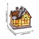 thumbnail image 4 of Mini pueblo navideño, casa con escena navideña, pueblo y figuritas con LED, Mini manualidades navideñas de resina, casa de nieve DIY, 4 of 5