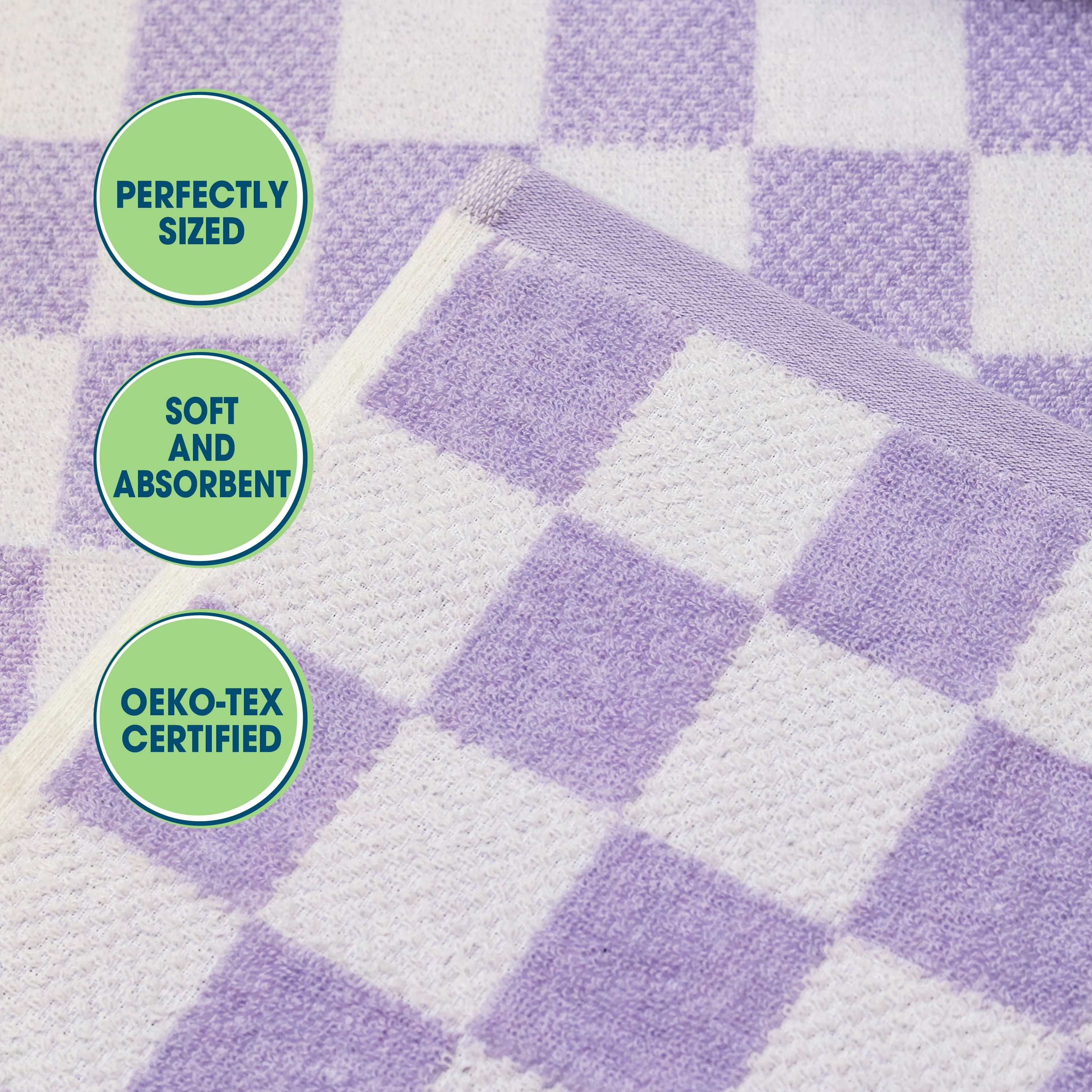 Your Zone Kids Bath Towel Cotton Blended Fabric, Purple