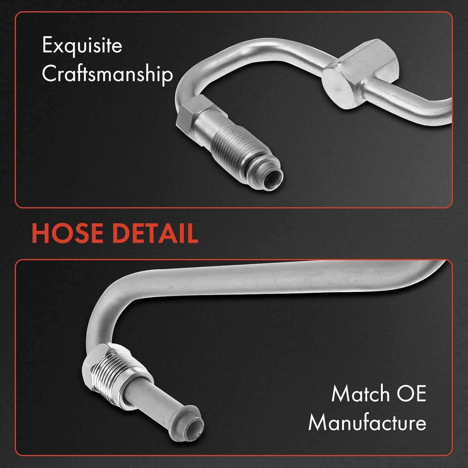 A-Premium Power Steering Pressure Hose Line Assembly Compatible with Jeep Wrangler SE, TJ SE, 1997 1998 1999 2000 2001 2002, 2.5L, with O-ring, Pump to Rack/Gear