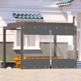 thumbnail image 4 of SHANNA Heavy Duty Clear Vinyl Curtains with Zippered Entry, 100% Waterproof Outdoor Tarps with Grommets for Patio, Pergola, Porch, Gazebos, Balcony, 4 of 12