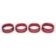 thumbnail image 1 of 4 piezas Anillo de interruptor de CA Aleación de aluminio Elegante Cubierta de botón de consola central a prueba de óxido Reemplazo para Tacoma 2016-2022 Rojo, 1 of 10