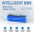 thumbnail image 3 of Paoweric 12V 600Ah LiFePO4 Lithium Battery with 300A BMS, Compact Lithium Iron Phosphate Battery for Solar, RV, Home Energy Storage, 3 of 7
