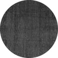 thumbnail image 1 of Ahgly Company Machine Washable Indoor Round Abstract Gray Modern Area Rugs, 4' Round, 1 of 4