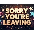 thumbnail image 5 of LUUFILx Sorry You're Leaving Banner Decoration Farewell Party Background Backdrop Celebration Event Office Goodbye Occasions Party Supply Decor, 5 of 9