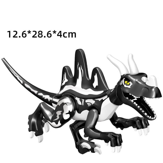 Dinosaur World Building Blocks Set, Large Dinosaur Figures T-Rex Velociraptor Triceratops, DIY Assembled Educational Construction Toy, STEM Learning Building Kit Gift for Kids Boys Girls