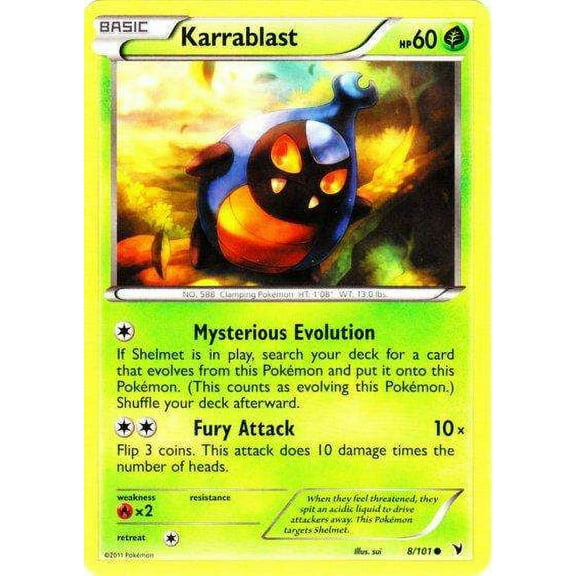 Pokemon Noble Victories Common Karrablast #8