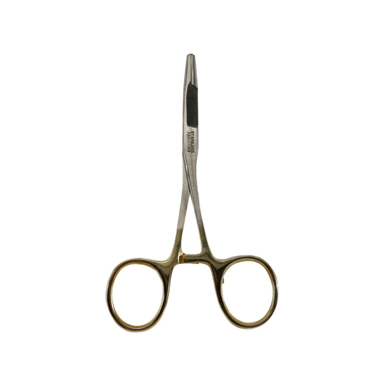 Cortland Stainless/Gold Straight-Jaw Forceps 664081