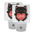 thumbnail image 7 of Valentine Black Cat with Heart Love LED Night Light with Smart Sensor Plug Into Wall Dusk to Dawn 2 packs, 7 of 7