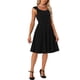 thumbnail image 2 of INSPIRE CHIC Vestido Vintage para Mujeres de los años 50 con escote en forma de barco para cócteles XS Negro, 2 of 6