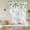 Grass Green, variant on Orange Brown Eucalyptus Tie Up Curtains 45 Inches Long, Kitchen Window Curtains Over Sink, Watercolor Spring Weeping Botanical Small Window Curtains Balloon Curtains Valances for Bedroom 34"x45"