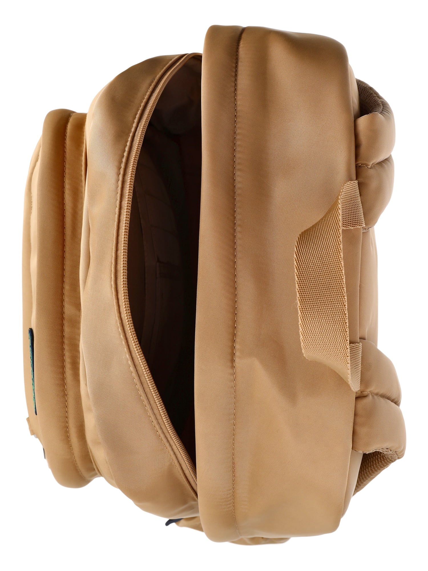 Weekend Academy Girl's Cargo Backpack with Pouch, Tan with Patches