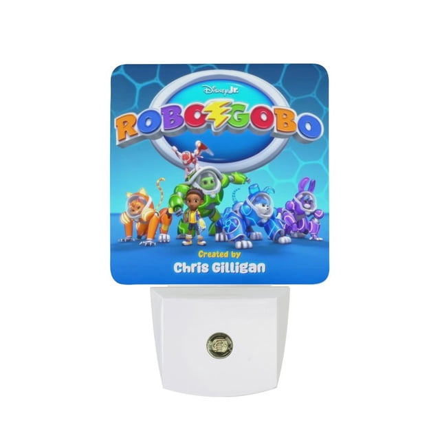 RoboGobo Luz nocturna LED con sensor de anochecer a amanecer para dormitorio, baño, pasillo, escaleras - Lámpara LED nocturna de enchufe, 0.5W - 1 pieza