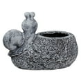 thumbnail image 5 of Northlight 15.5" Gray Snail, Flower, and Ladybug Outdoor Garden Planter, 5 of 6