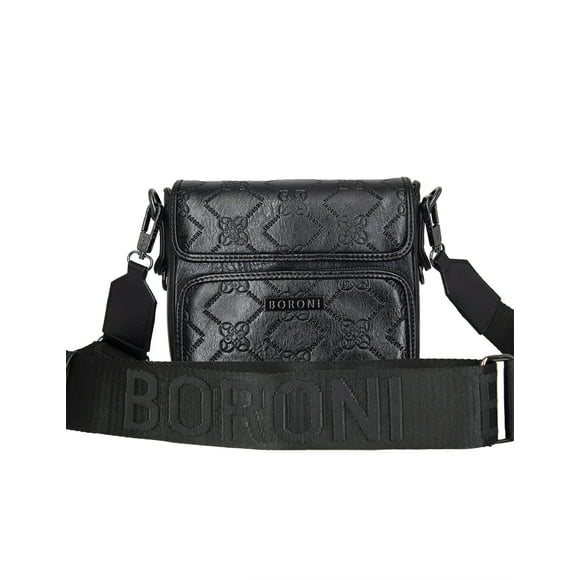 Bandolera Crossbody Boroni Damier Color Negro
