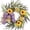 Lavender Wreath, variant on Adeeing Lemon Wreath for Front Door 20in Spring Summer Wreath Artificial Flower Wreath with Lemon Peony Daisy for Wall, Window, Home Decor