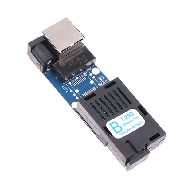 Convertidor de Medios de Fibra Óptica Mini Gigabit 10/100/1000Mbps Monomodo 3 Km UPC/ Puerto SC Estilo: B