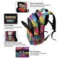 thumbnail image 5 of FORMRS Kids School Backpack Elementary Student Unisex Travel Bookbag with Reflective Stripes, Vibrant Leaves Pattern, 5 of 7