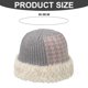 thumbnail image 2 of Gorro de pescador de invierno para mujer, gorro cálido, gorro de pescador con retazos, gorro cálido de felpa, gorro de punto para invierno, 2 of 5