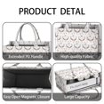thumbnail image 4 of Large Capacity Tote Bag,White Deer Antler Flower Pattern Handbag Fashion Luxury Tote Bag,15.7"x13"x 5.1" Inches,Laptop Compatible, 4 of 6