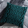 thumbnail image 2 of Homewish Neon Cyan Stripes Fabric by the Yard 2 Yards for Kids, Modern Waves Abstract Sewing Fabric, Futuristic Artwork Fabric for Sewing, Microfiber Bedroom Decor, 2 of 6