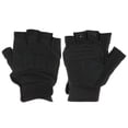 thumbnail image 1 of Guantes sin dedos para hombres Uxcell Guantes de medio dedo al aire libre Guantes transpirables para entrenamiento Negro 1 par M, 1 of 6