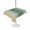 Khaki, sage green, variant on Outdoor Tablecloth with Umbrella Hole for Patio/Picnic/Party/Camping, Turquoise Yellow Ombre Waterproof Table Cloth Round Cover Washable, Farmhouse Modern Gradient Art (Dia 54")