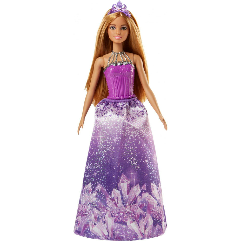 Barbie Dreamtopia Princess Doll With Purple Jewel Themed Skirt 