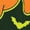 FOREST GREEN, variant on Garfield - Monday - Men's Long Sleeve Graphic T-Shirt