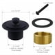 thumbnail image 5 of Kit Desagüe y Rebosadero para Bañera con Placa Frontal Rebosadero un Solo Orificio. Kit Desagüe para Bañera Universal, Totalmente Metálico, con Elevación y , Color Negro., 5 of 5